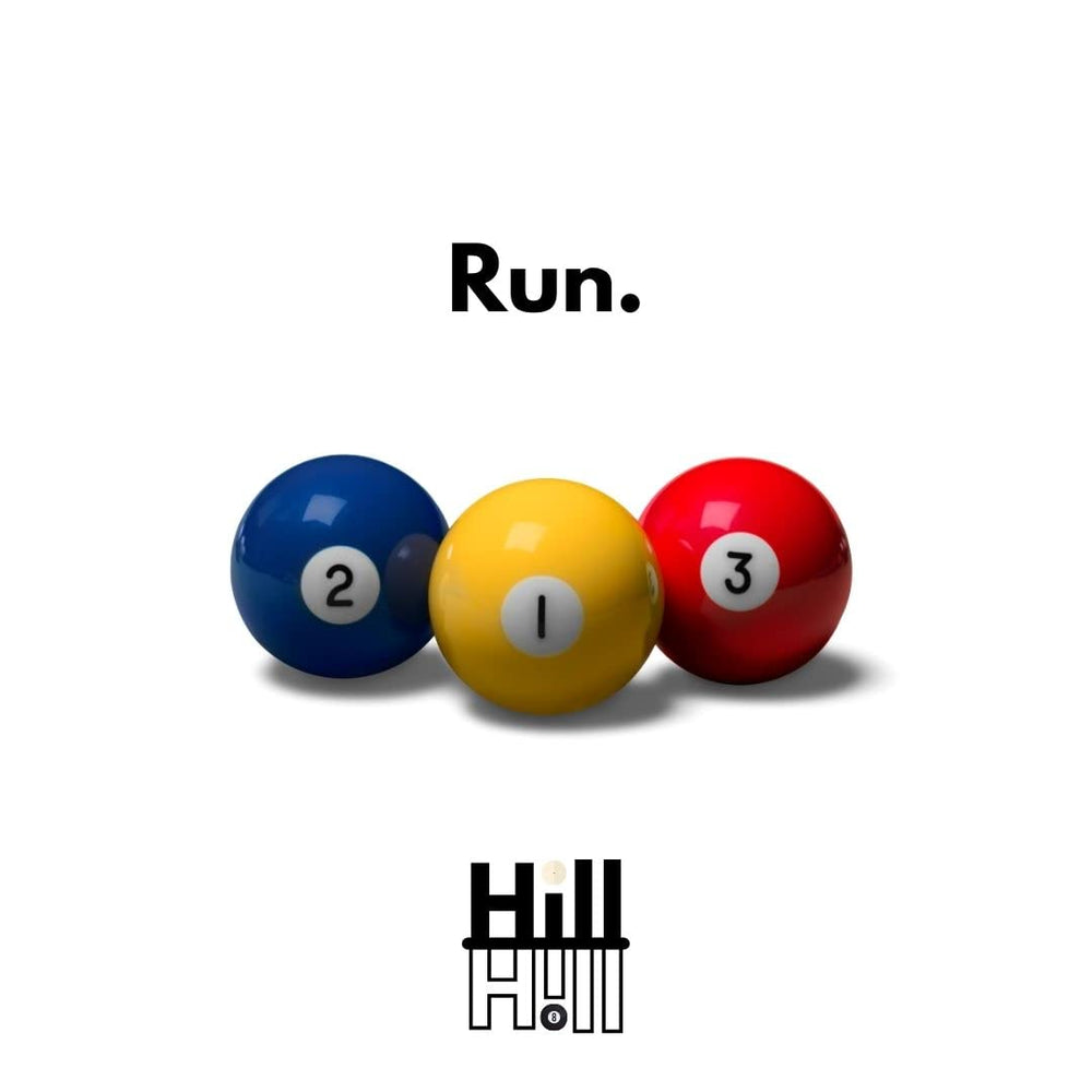 Generic Hill Hill bank-shot challenge card visuals inspire precise aiming.