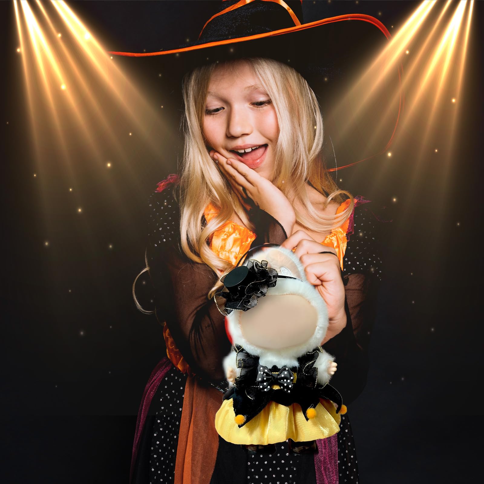 Generic Labubu doll outfit features durable double-needle stitching for lasting seams.