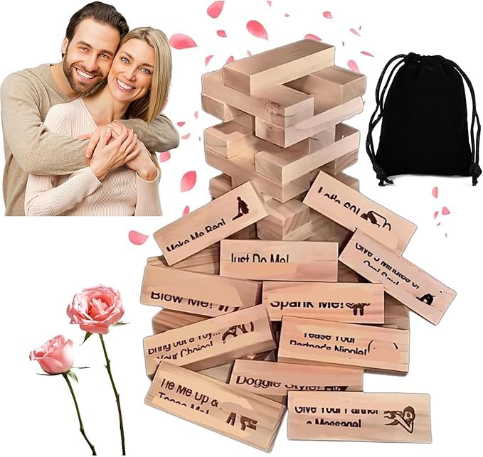Generic Lust Tower 48pcs blocks stacked for playful date night.