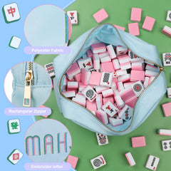 Generic Mahjong Bag features a secure zipper closure for safe transport.