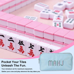 Generic Mahjong Bag made of soft, scratch-resistant polyester for durable use.