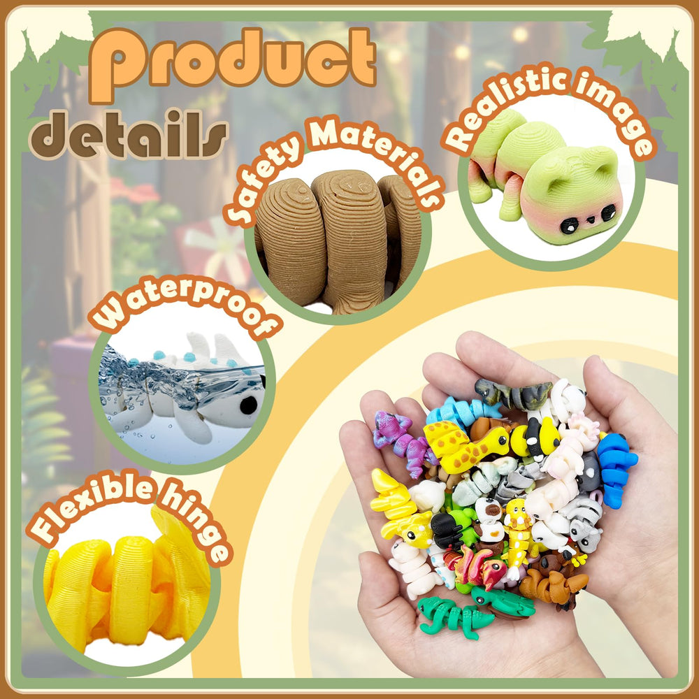 Generic mini animals gift-ready packaging with colorful boxes