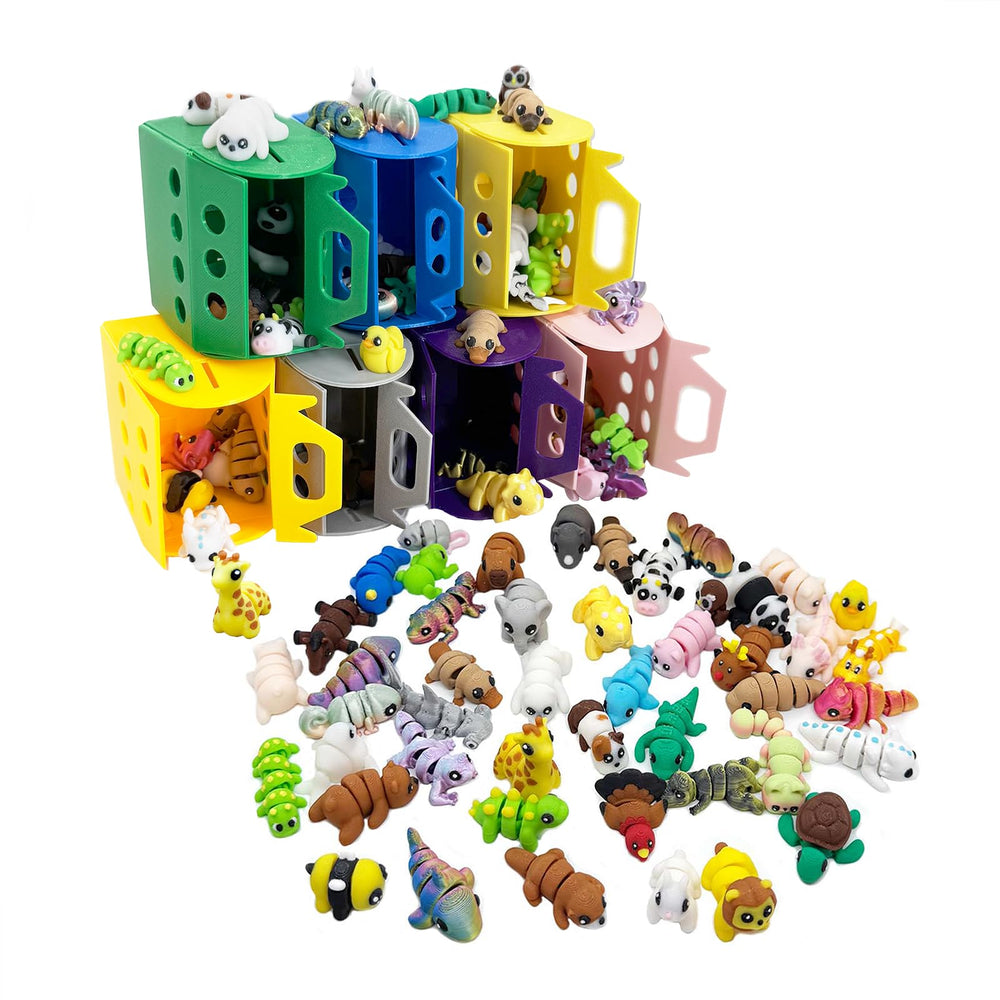 Generic mini animals set packaging—compact box for organized display and gifting.
