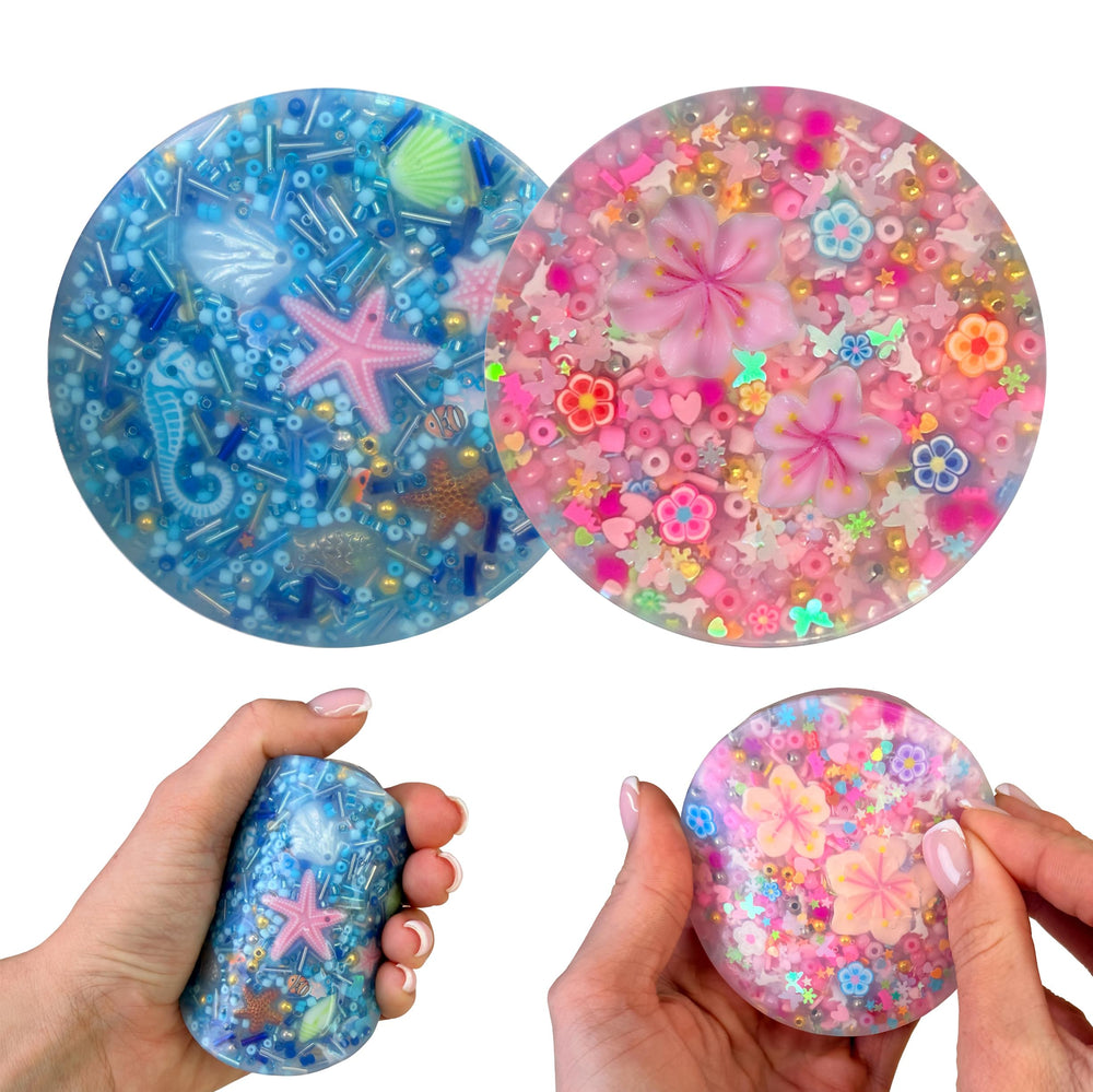 Generic Picky Pad Flower theme showing calming beads for tactile focus