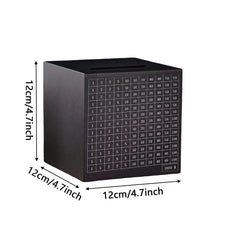 Generic Piggy Bank black stainless finish fits desks and cabinets.