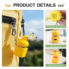 Generic Quacking Duck Keychain with colorful lights supports focus during breaks.