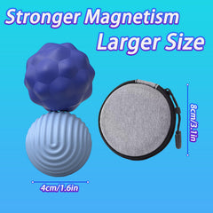 Generic ridge-texture ball delivers textured contact to relieve restlessness during work