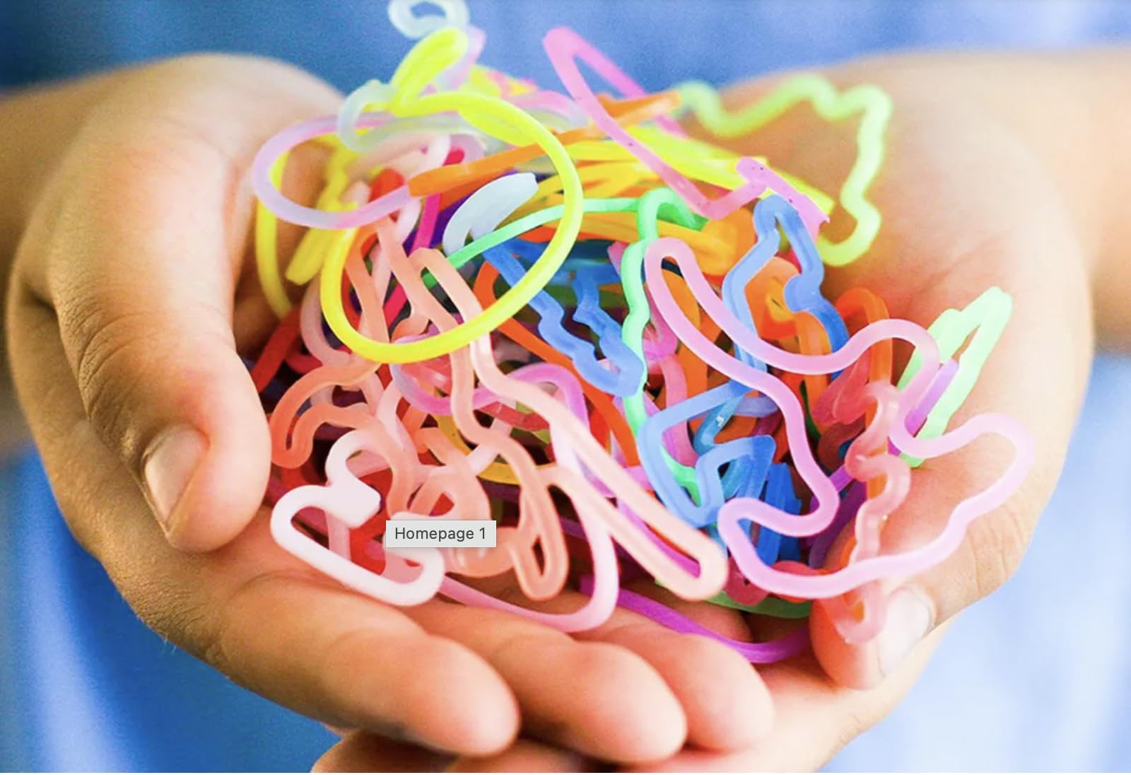 Generic Sillybandz collectible shapes for mixing, matching, and trading with friends