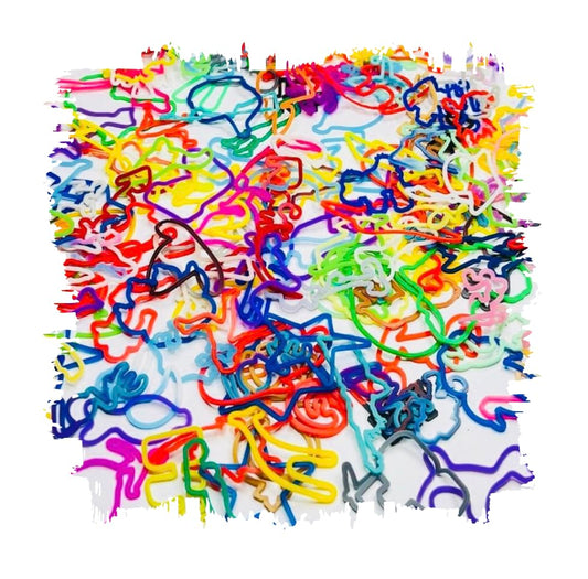 Generic Sillybandz color-variety bracelets offer playful hues for kids' wear and trade