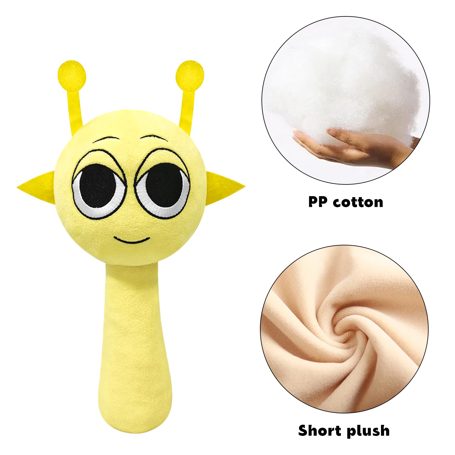 Generic Sprunky Plush 8in back view, durable soft toy suitable for daily fun