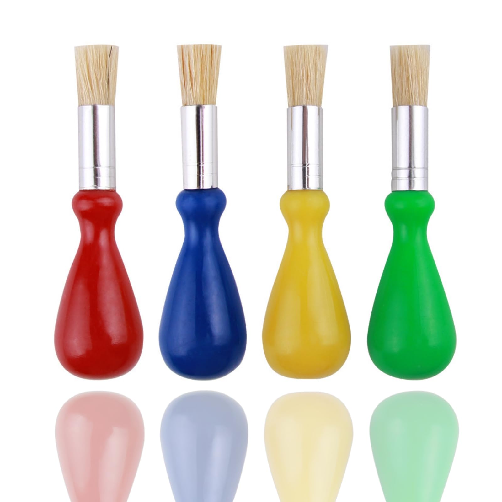 Generic toddler paint brush with a chubby handle for easy grip during arts and crafts.