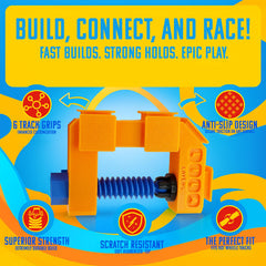 Generic Track Clamp close-up, reinforced plastic detail and sturdy grip slots.