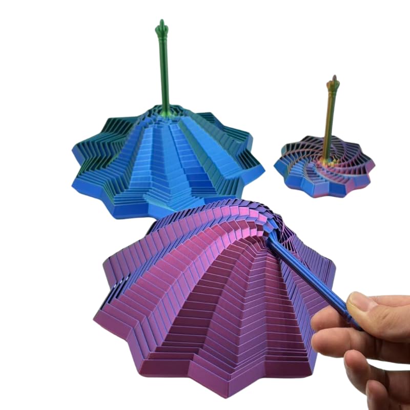 Generic transformable star toy in red and blue supports sensory exploration.