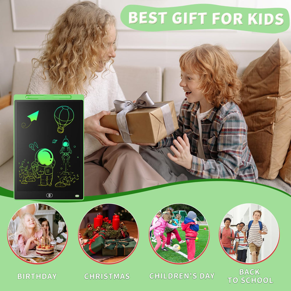 Genialba 10-inch drawing tablet supports early creativity.