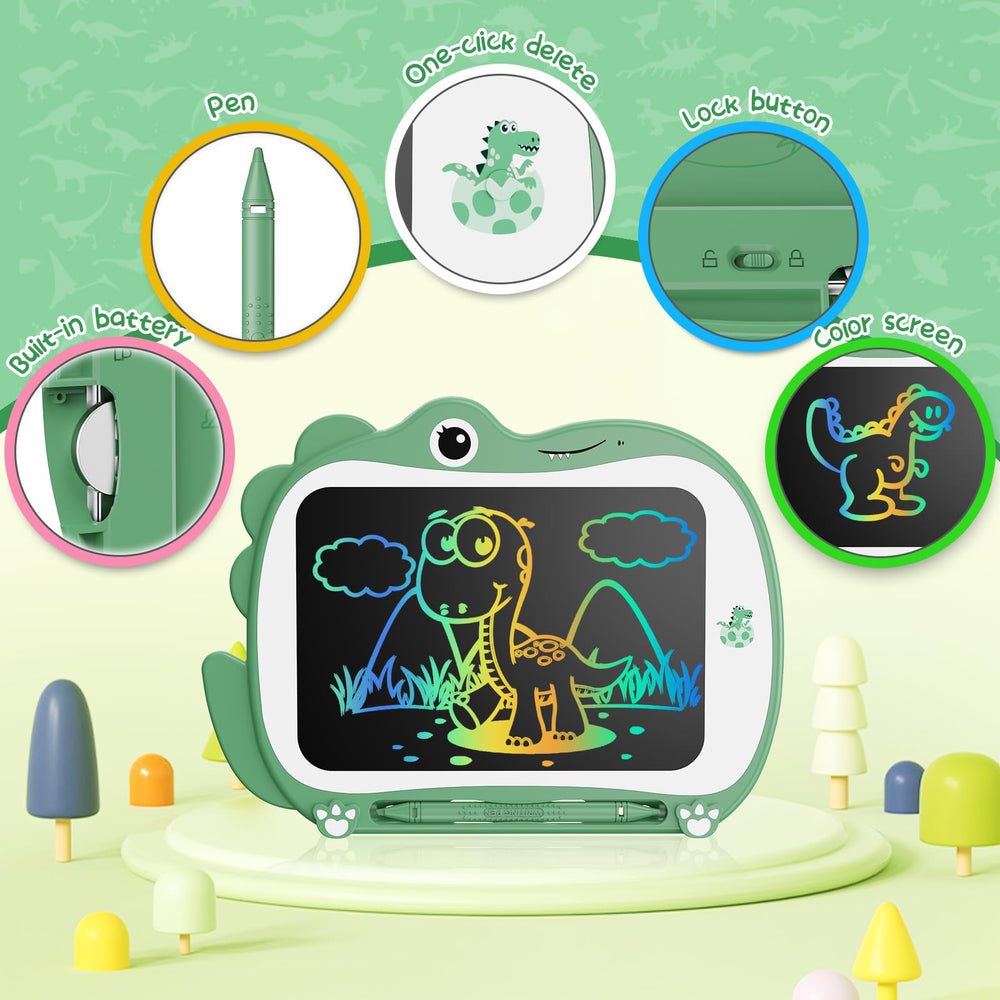 Genialba dinosaur LCD writing tablet with delete lock button for control
