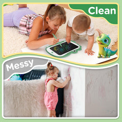 Genialba dinosaur LCD writing tablet used during car travel