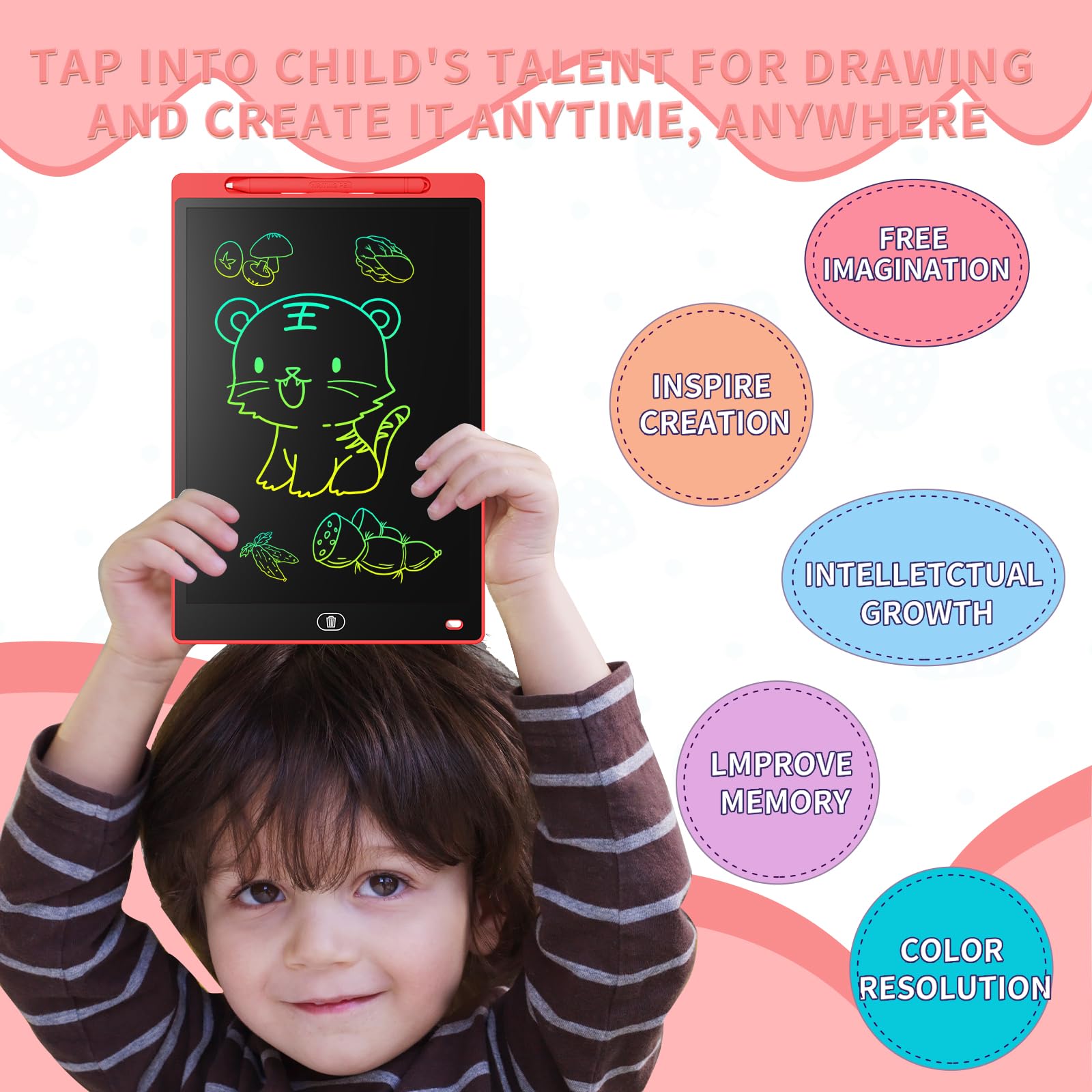 Genialba educational toy encourages creativity and early drawing skills.