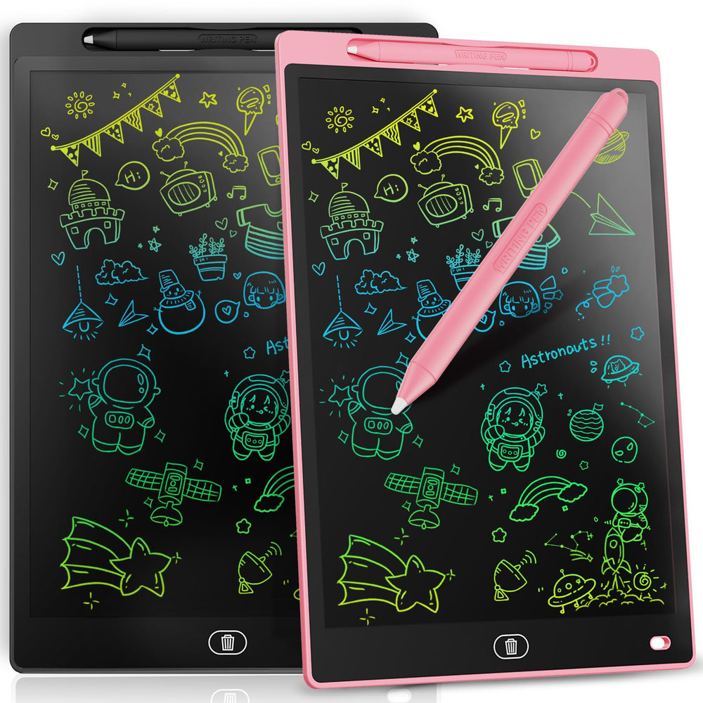 Genialba LCD writing tablet with 8.5-inch colorful screen for creative drawing.