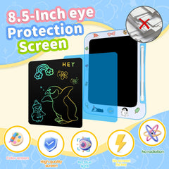 Genialba Penguin LCD drawing tablet packaging, penguin-themed gift box