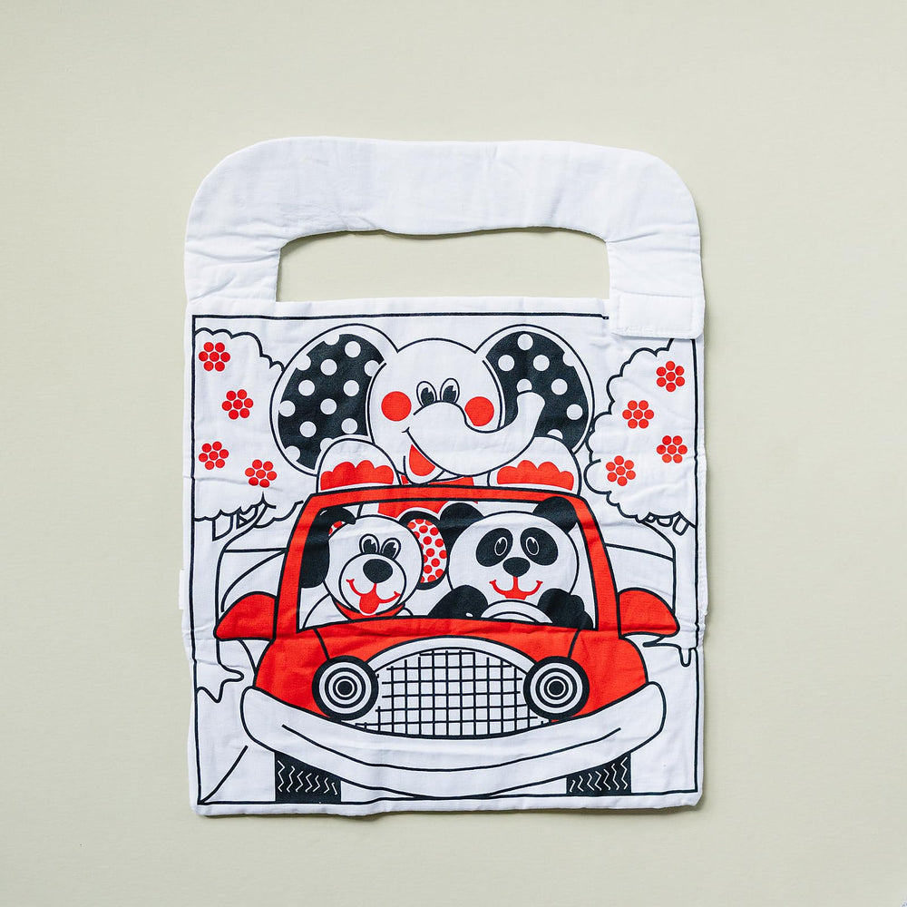 Genius Baby Toys mirror with pockets on side 1 promotes self-discovery and easy access.