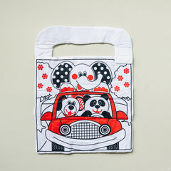 Genius Baby Toys mirror with pockets on side 1 promotes self-discovery and easy access.