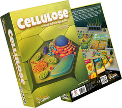 Genius Games Cellulose game board with plant cell layout for strategic learning.