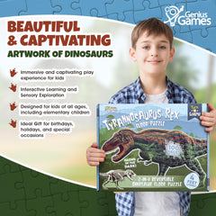 Genius Games dinosaur puzzle makes a great educational gift for kids and families.
