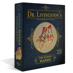 Genius Games Dr. Livingston's Hands puzzle pieces spread for hands-on learning and discovery.