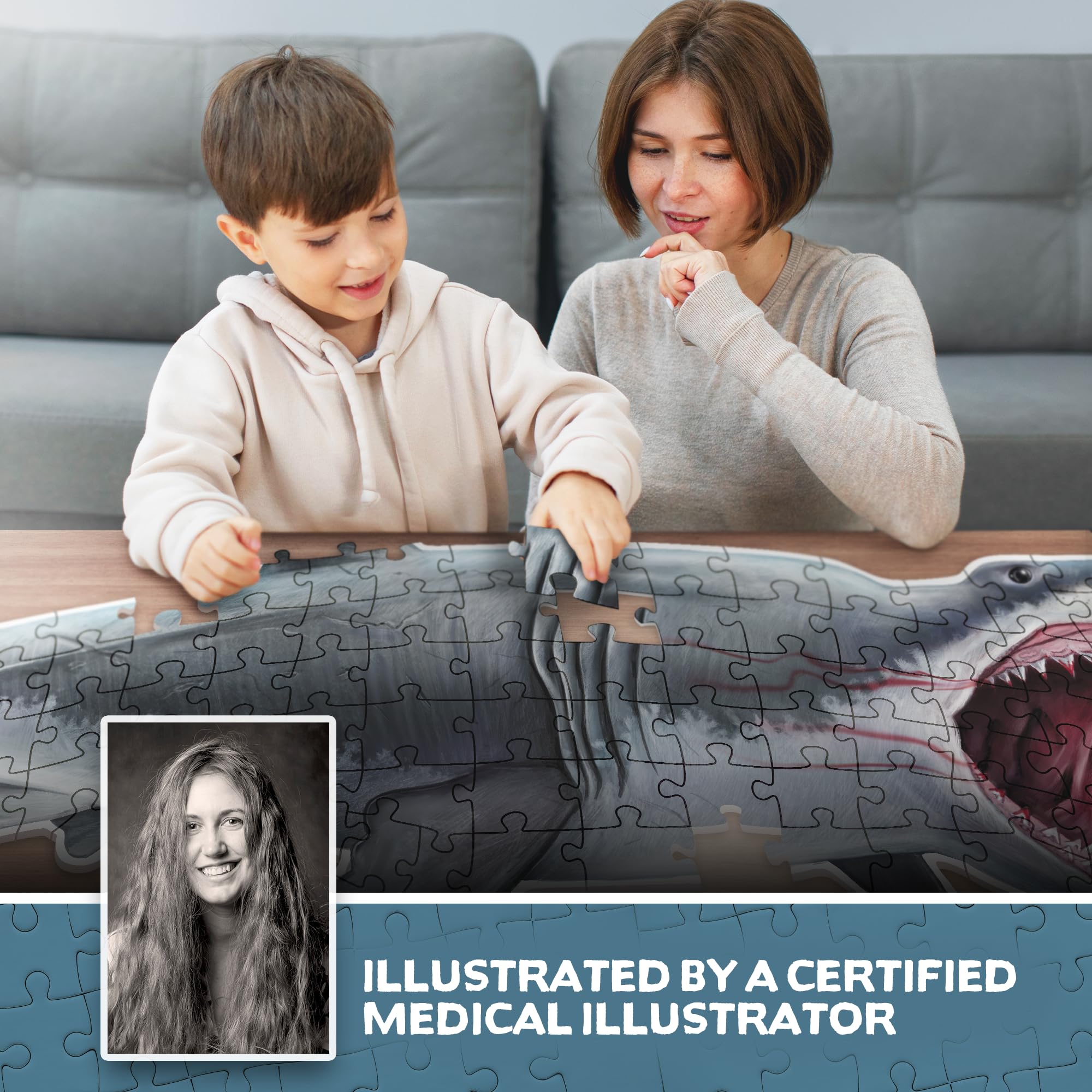 Genius Games floor puzzle activity for kids ages 4-10 encourages hands-on exploration.