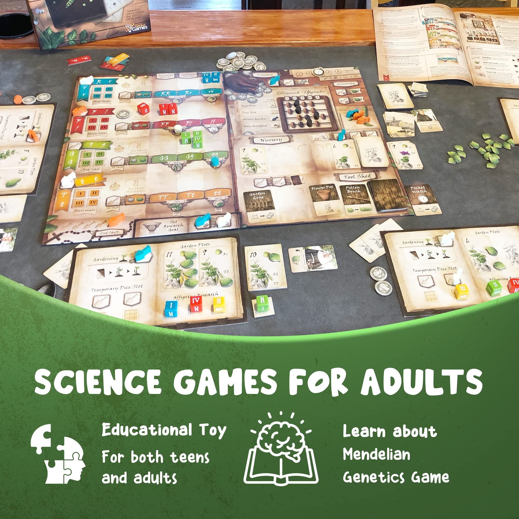 Genius Games Genotype classroom-friendly setup supports teachers and students.