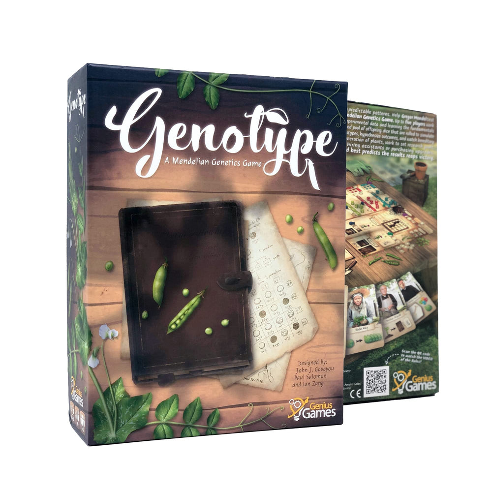 Genius Games Genotype dice-draft action promotes strategic decision making.
