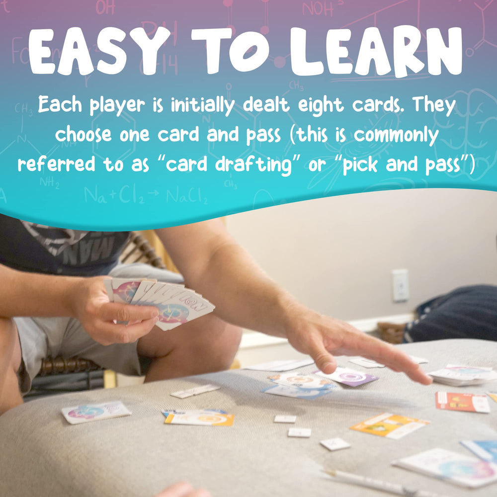 Genius Games Ion goal cards guiding scoring and strategy