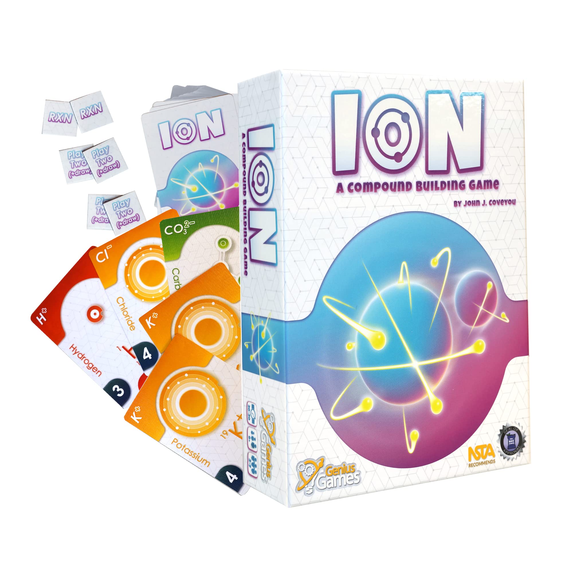 Genius Games Ion play area during a drafting round