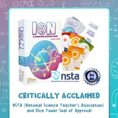 Genius Games Ion science behind booklet explaining mechanics