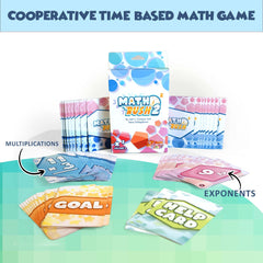 Genius Games Math Rush 2 compact box with components.