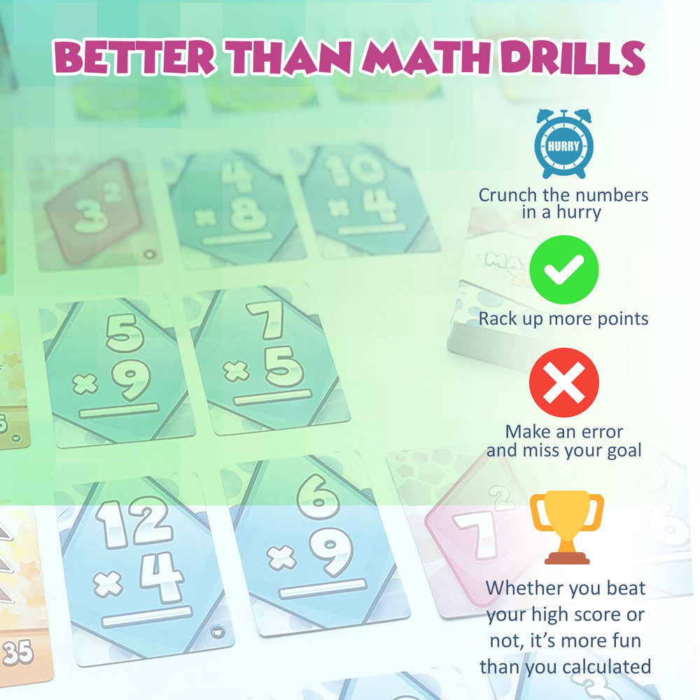 Genius Games Math Rush 2 family learning for engaging study nights.