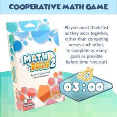 Genius Games Math Rush 2 time-based challenge improves speed.