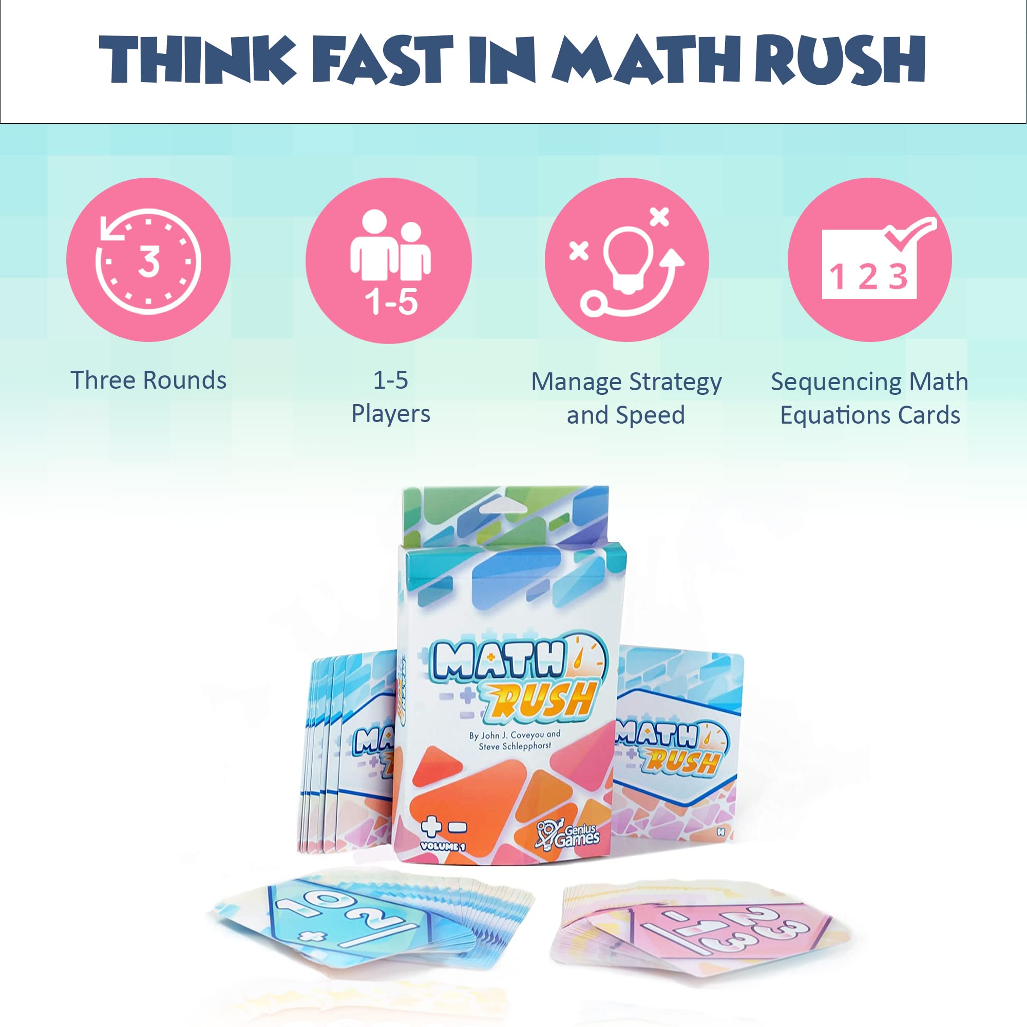 Classroom-friendly Math Rush setup for math class or homeschool