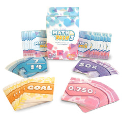 Genius Games Math Rush strategy card 6 rewards thoughtful card use and planning.