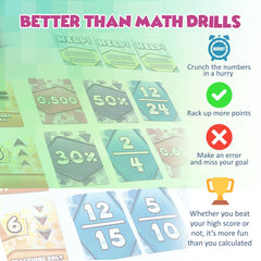 Genius Games Math Rush timed challenge card 5 adds excitement and rehearsal under pressure.