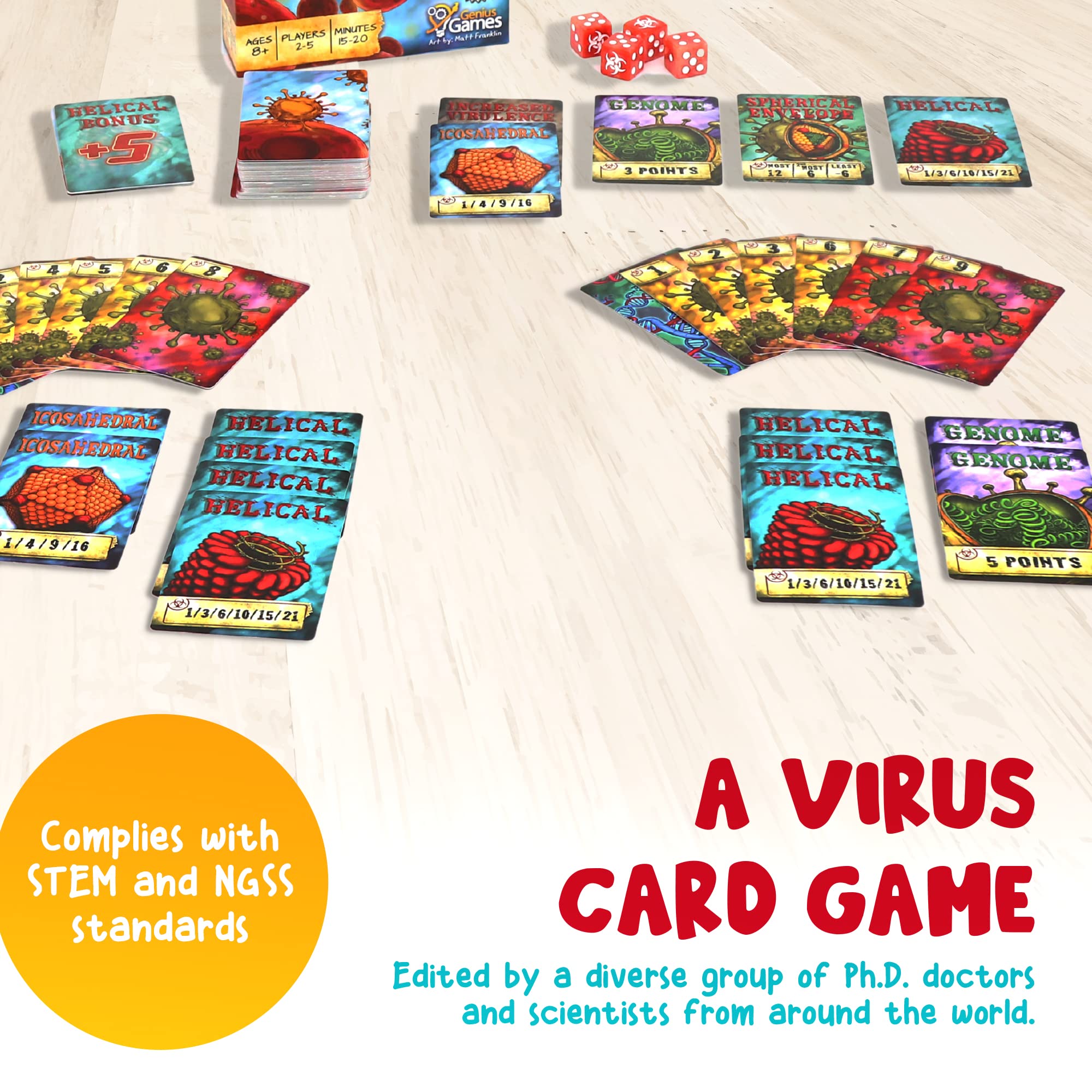 Tabletop setup for quick, family-friendly science gameplay.