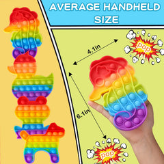 Genovega fidget toys animal designs close-up showing color and texture variety for kids