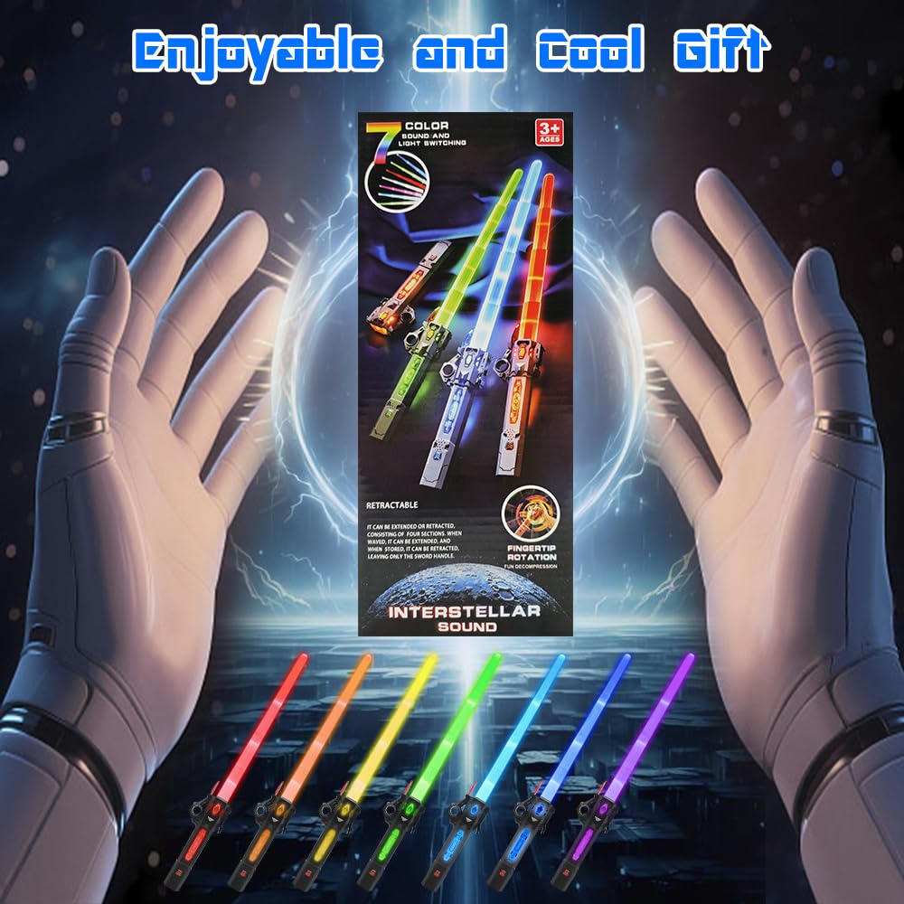 Genqiang light-up sword gift-ready packaging for birthdays and holidays.