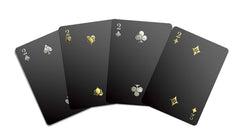 Gent Supply Co black waterproof playing cards maintain playability on the go.