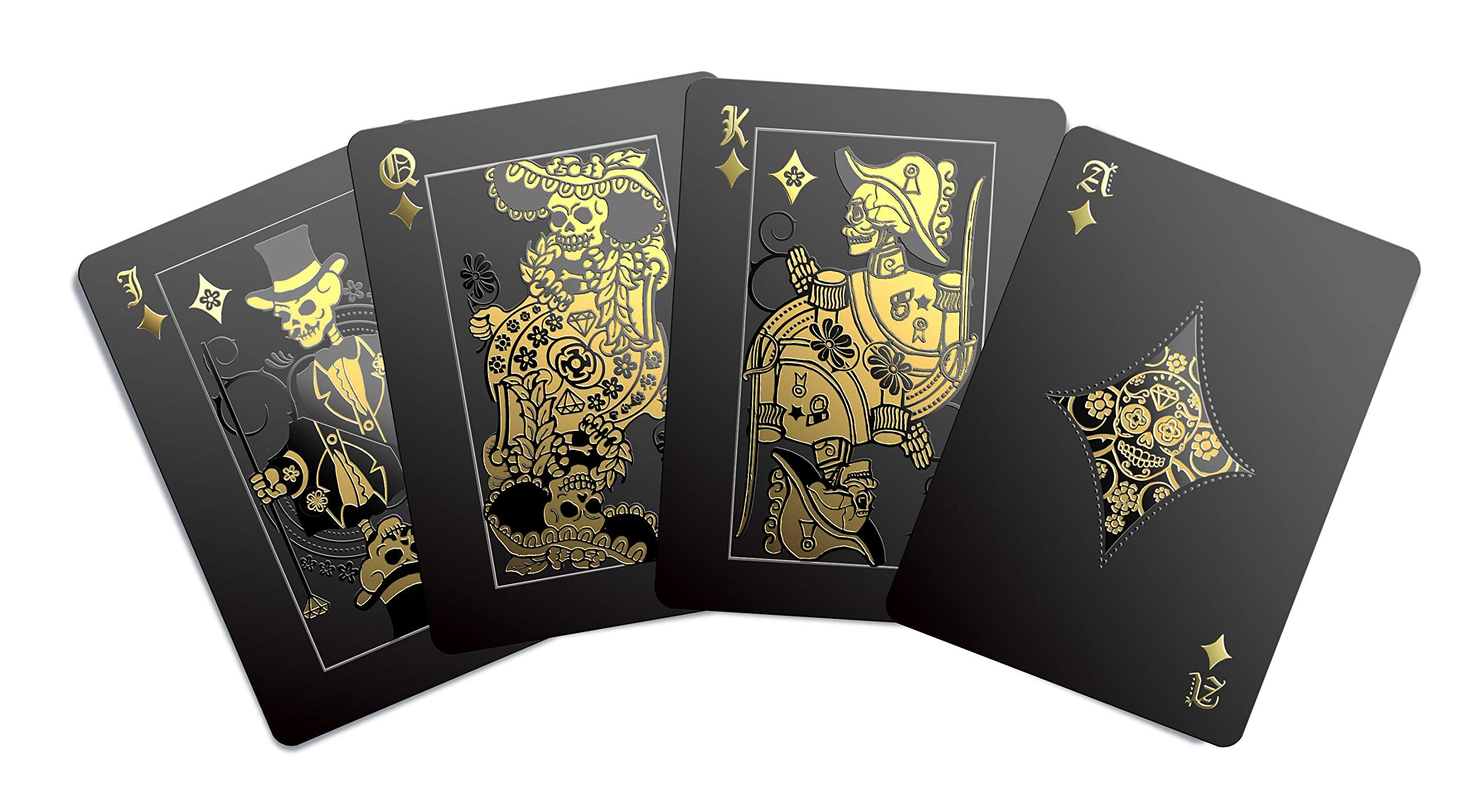 Gent Supply Co Day of the Dead cards back lacework design adds elegant flair.