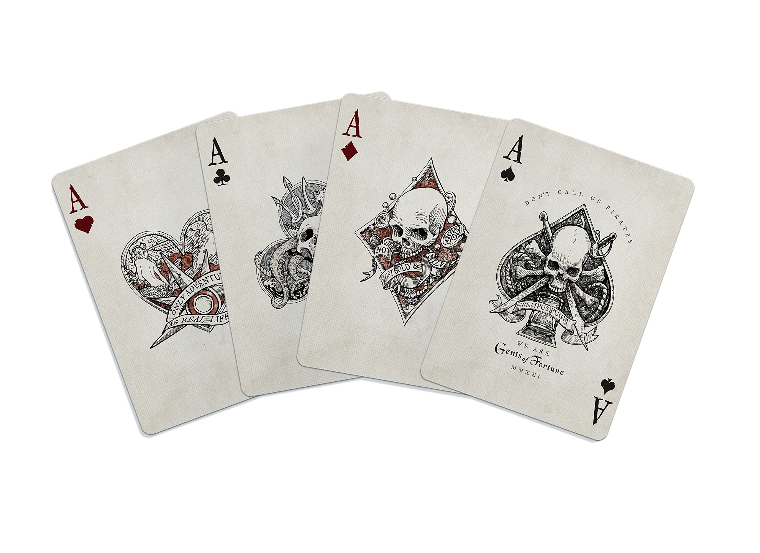 GENT SUPPLY CO. Gents of Fortune custom pips offer distinctive card aesthetics