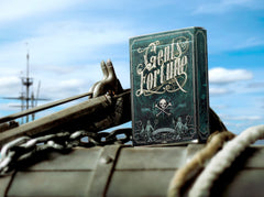 GENT SUPPLY CO. Gents of Fortune deck back displays intricate design for premium handling