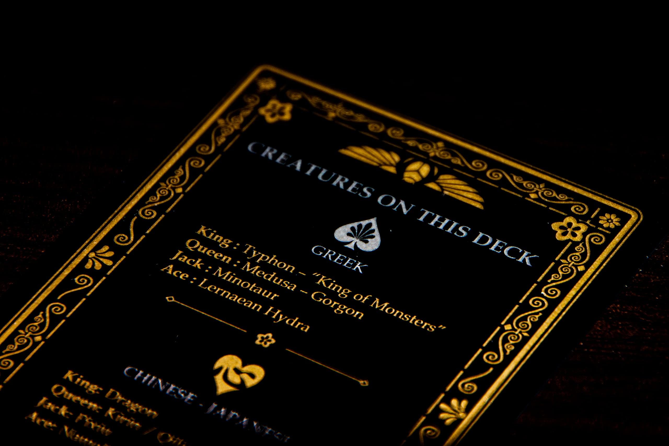 GENT SUPPLY CO Mythical Creatures Playing Cards Jokers, two unique cards add surprise to game nights.