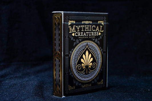 GENT SUPPLY CO Mythical Creatures Playing Cards side view, premium craftsmanship suits collectors and party games.