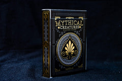 GENT SUPPLY CO Mythical Creatures Playing Cards side view, premium craftsmanship suits collectors and party games.